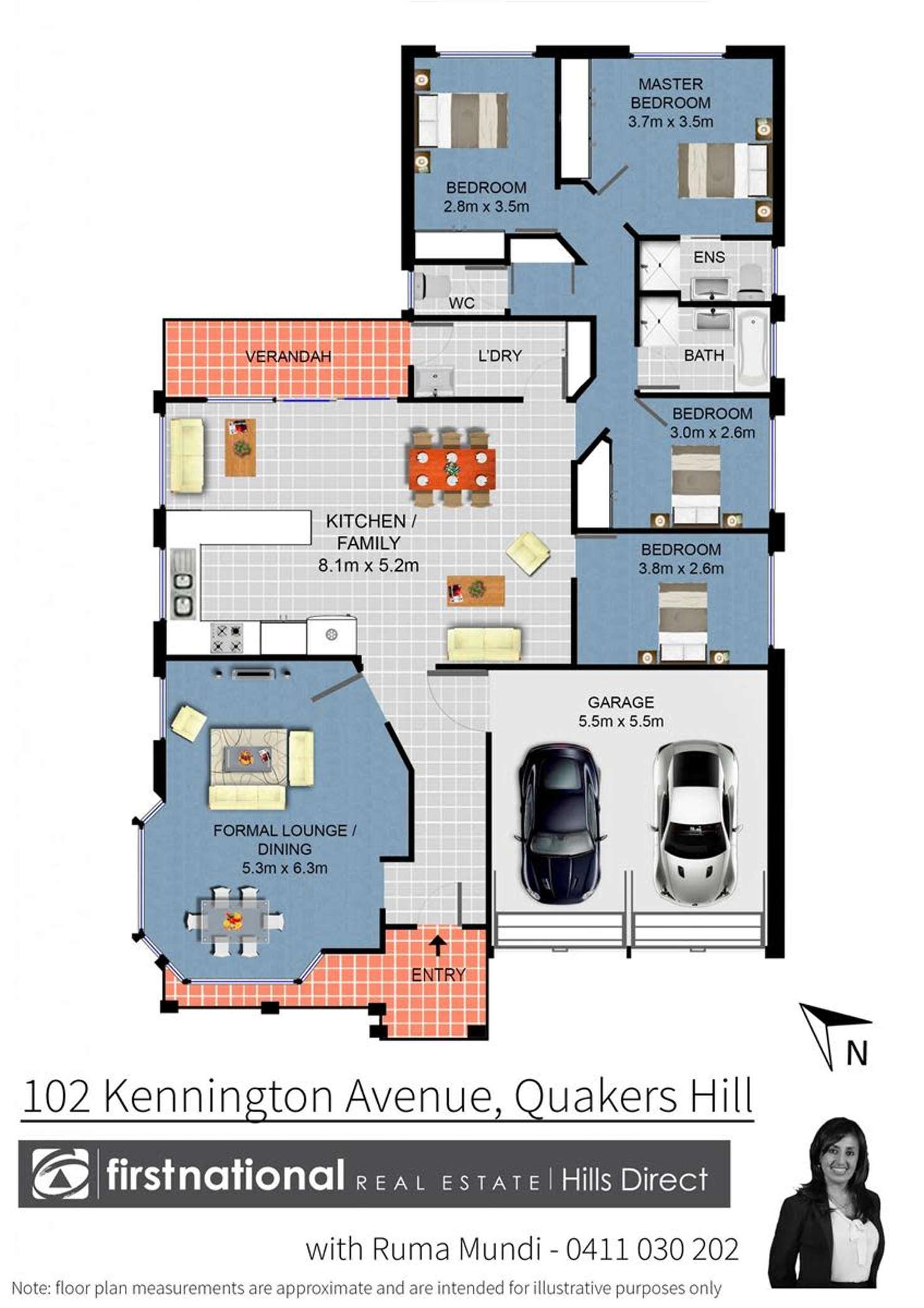 Floorplan of Homely house listing, 102 Kennington Avenue, Quakers Hill NSW 2763