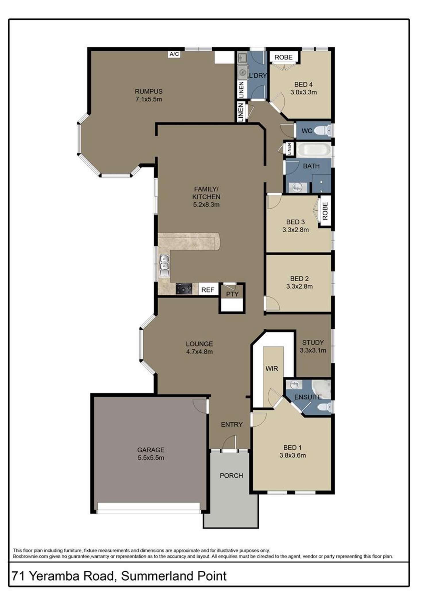 Floorplan of Homely house listing, 71 Yeramba Road, Summerland Point NSW 2259