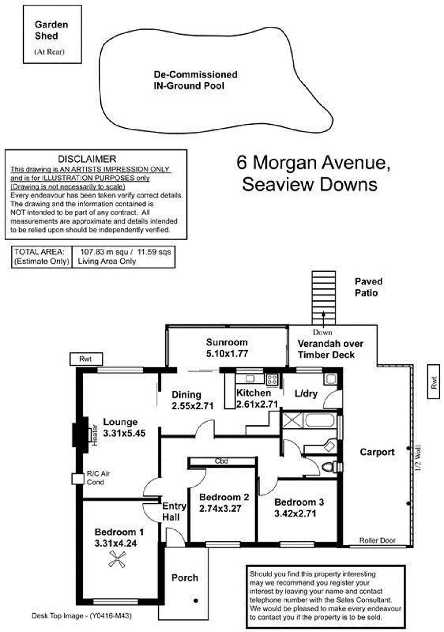 Floorplan of Homely house listing, 6 Morgan Avenue, Seaview Downs SA 5049