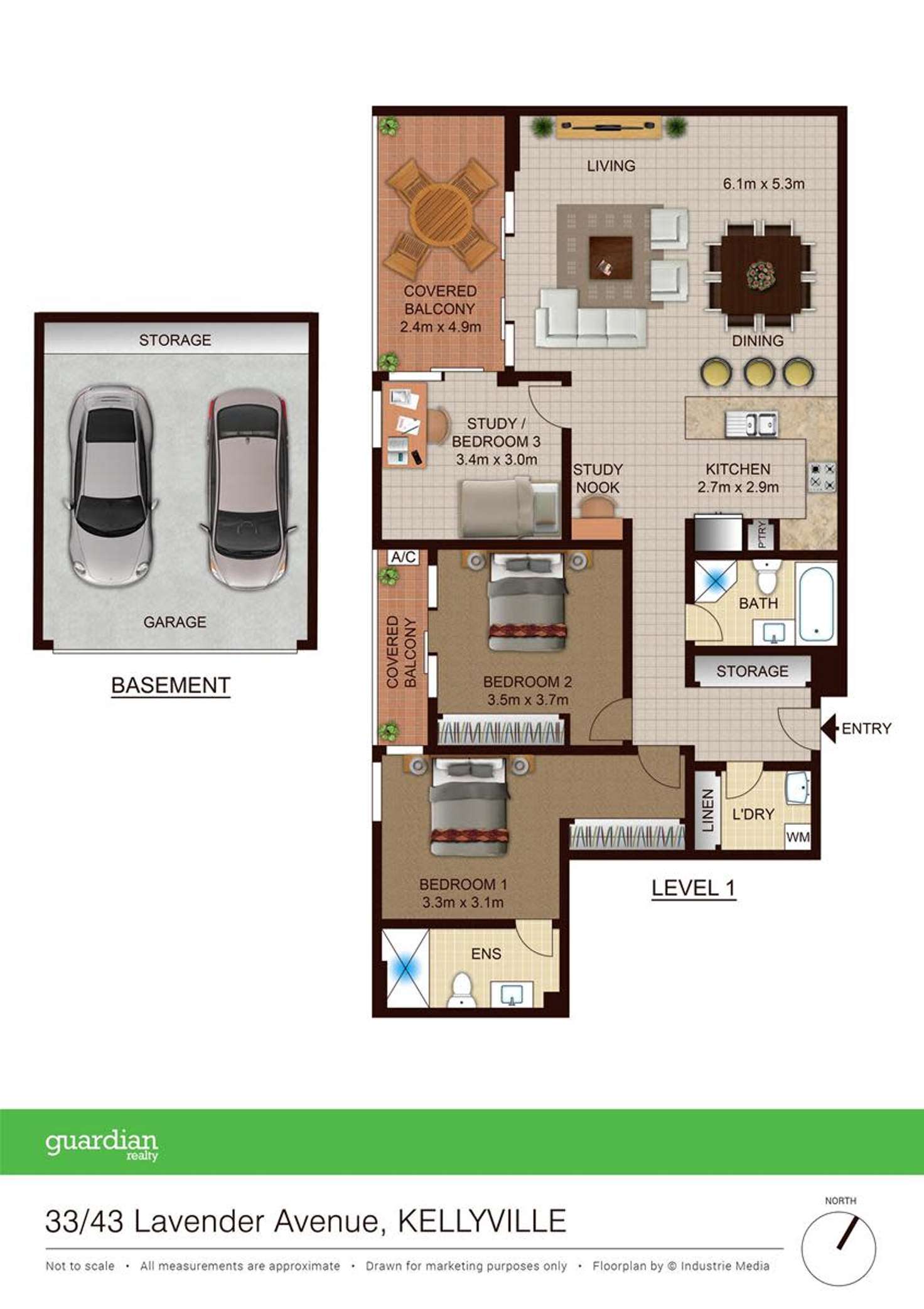 Floorplan of Homely apartment listing, 33/43 Lavender Avenue, Kellyville NSW 2155