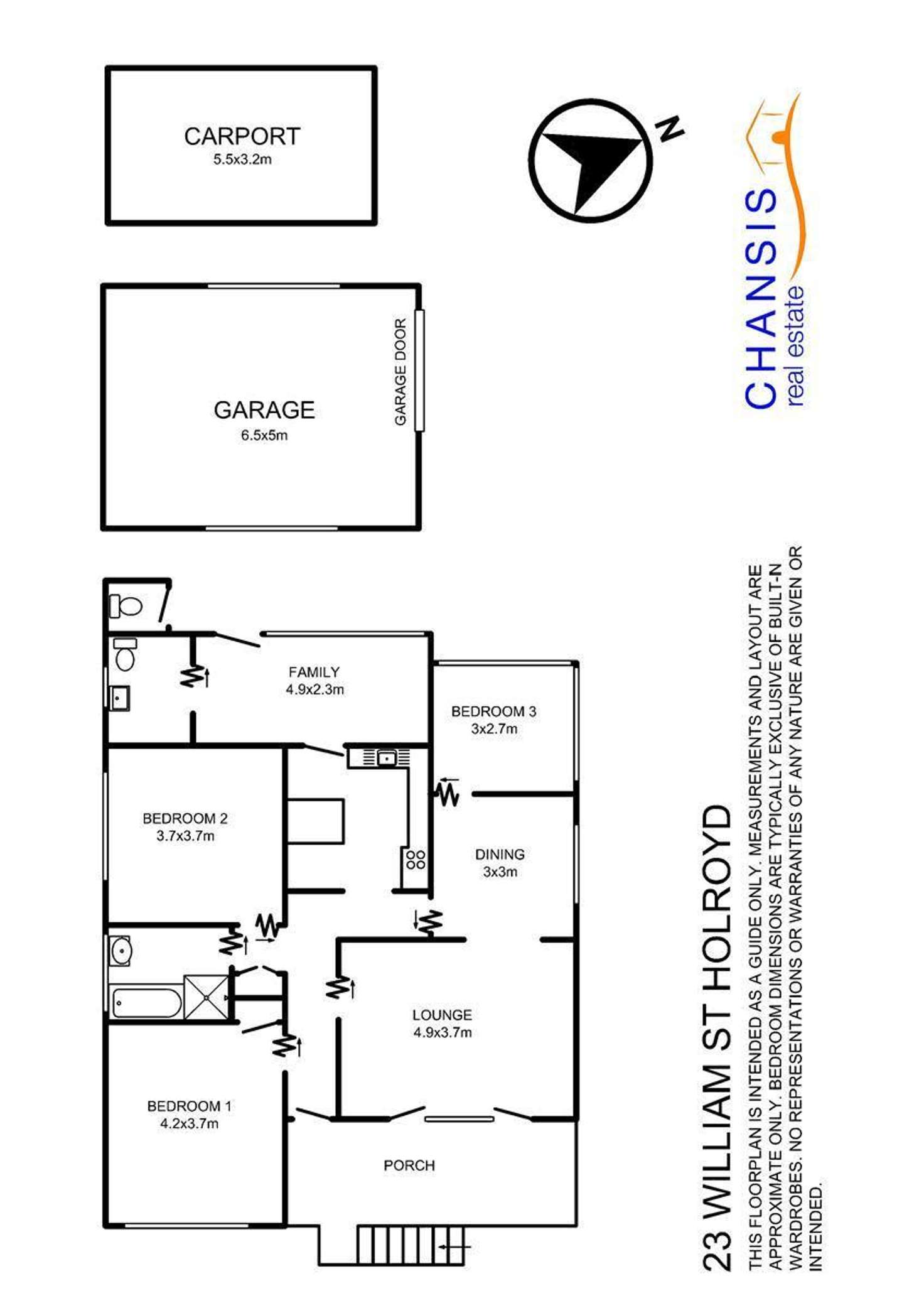 Floorplan of Homely house listing, 23 William Street, Holroyd NSW 2142