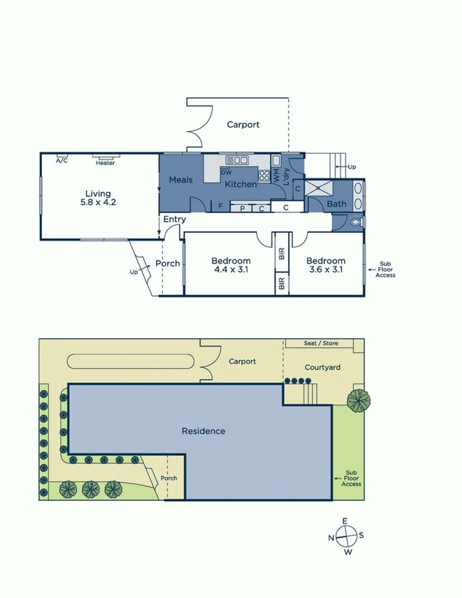 Floorplan of Homely unit listing, 4/68 Wattle Valley Road, Canterbury VIC 3126