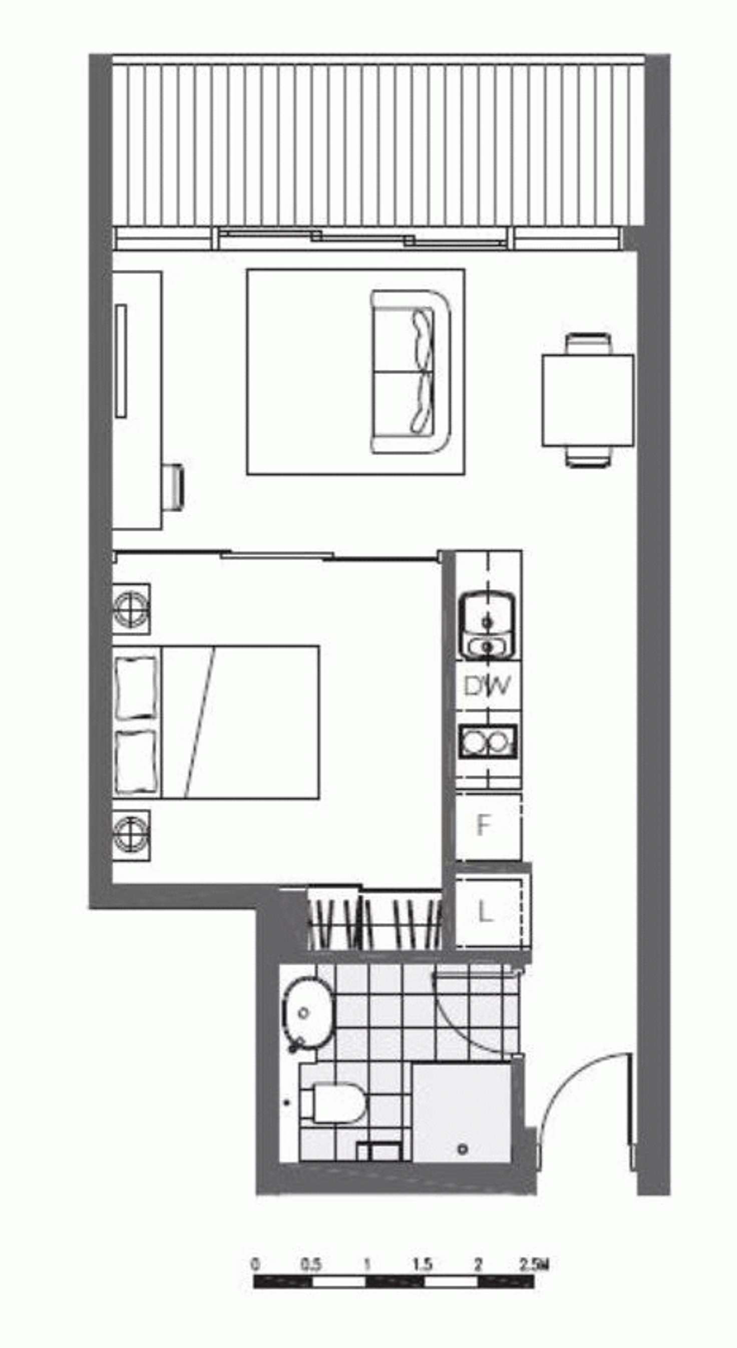 Floorplan of Homely apartment listing, 602/218-228 A'BECKETT STREET, Melbourne VIC 3000