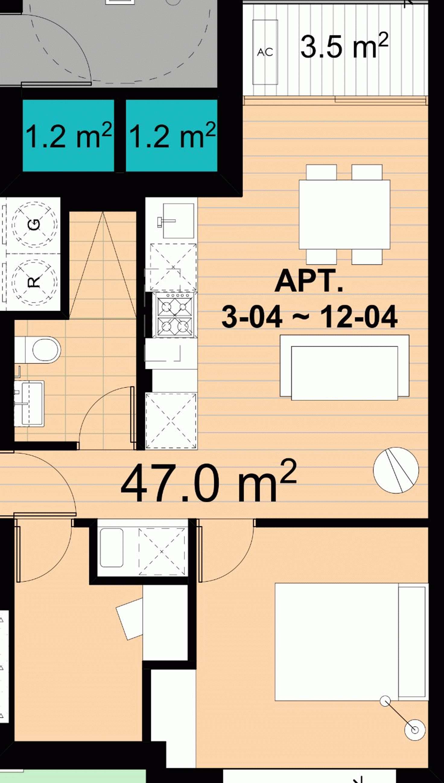 Floorplan of Homely apartment listing, 404/139 BOURKE STREET, Melbourne VIC 3000
