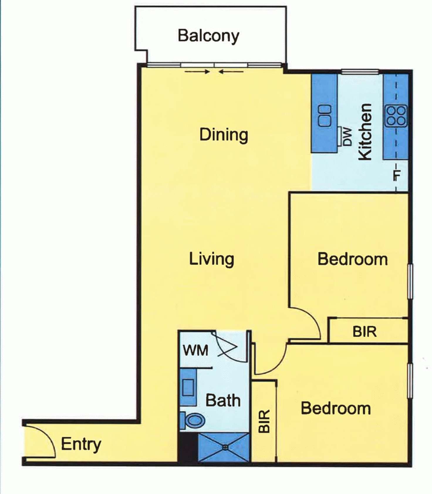 Floorplan of Homely apartment listing, 1901/283 CITY ROAD, Southbank VIC 3006