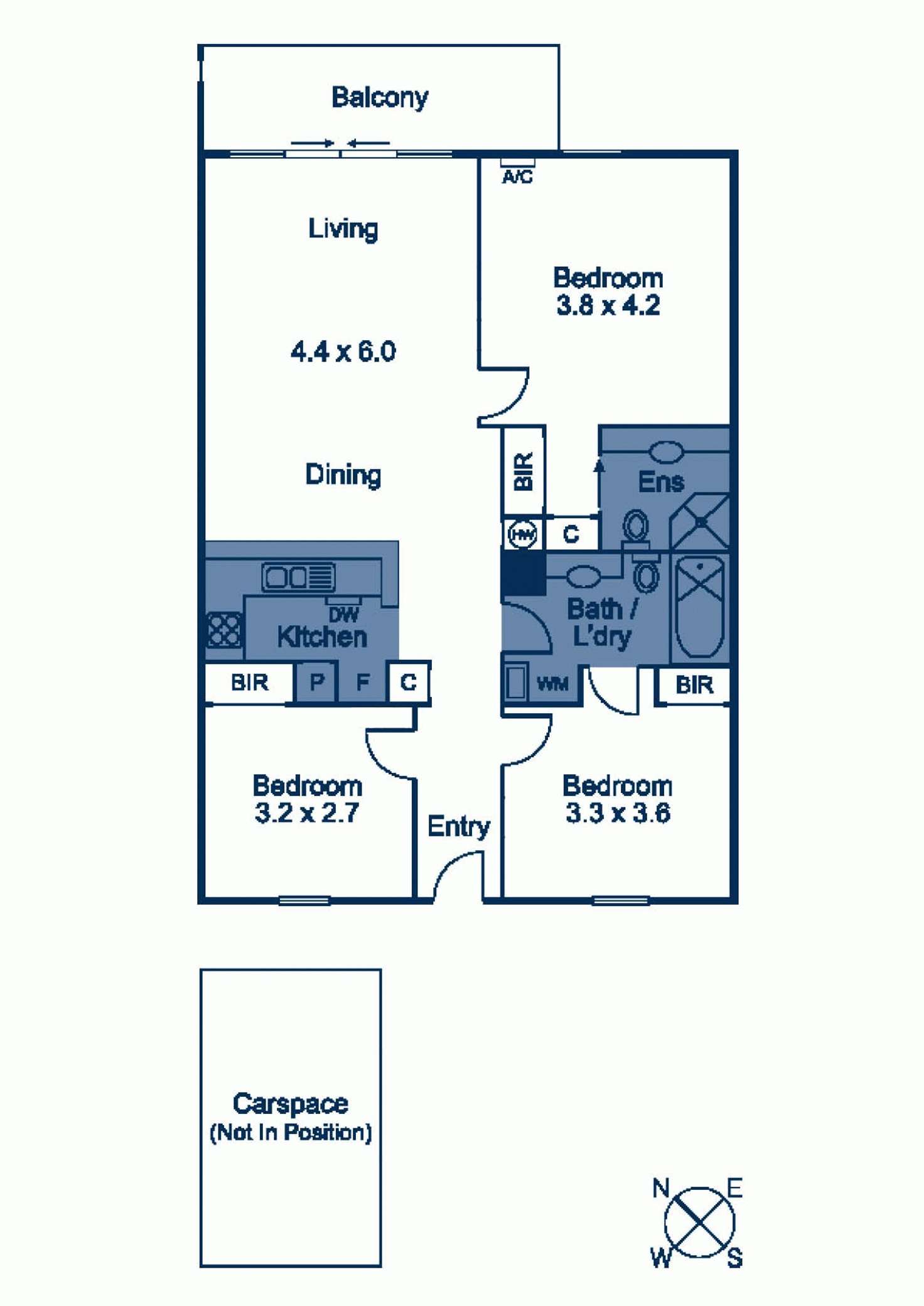 Floorplan of Homely apartment listing, 109/102 Camberwell Road, Hawthorn East VIC 3123
