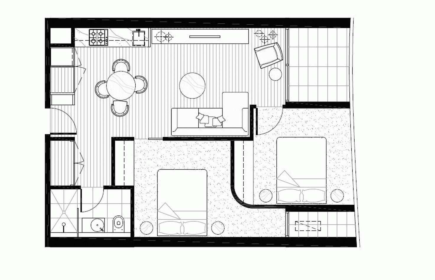 Floorplan of Homely apartment listing, 607/33 BLACKWOOD STREET, North Melbourne VIC 3051