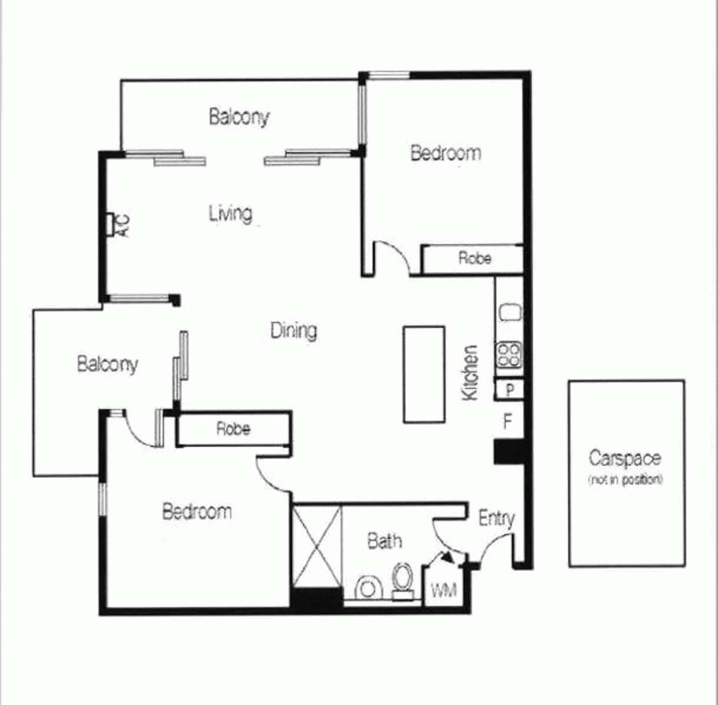 Floorplan of Homely apartment listing, 3201/200 SPENCER STREET, Melbourne VIC 3000