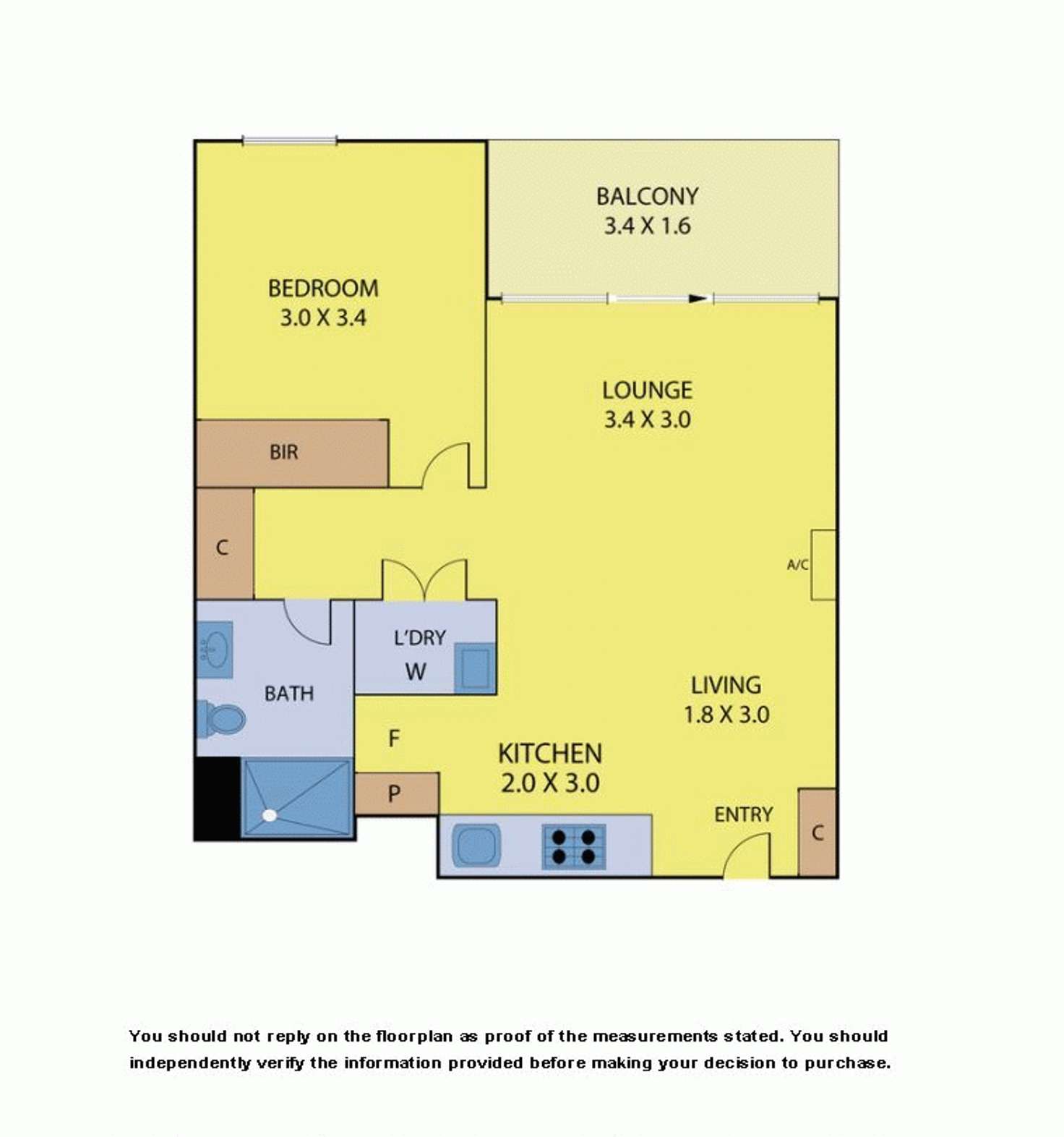 Floorplan of Homely apartment listing, 603W/888 COLLINS STREET, Docklands VIC 3008