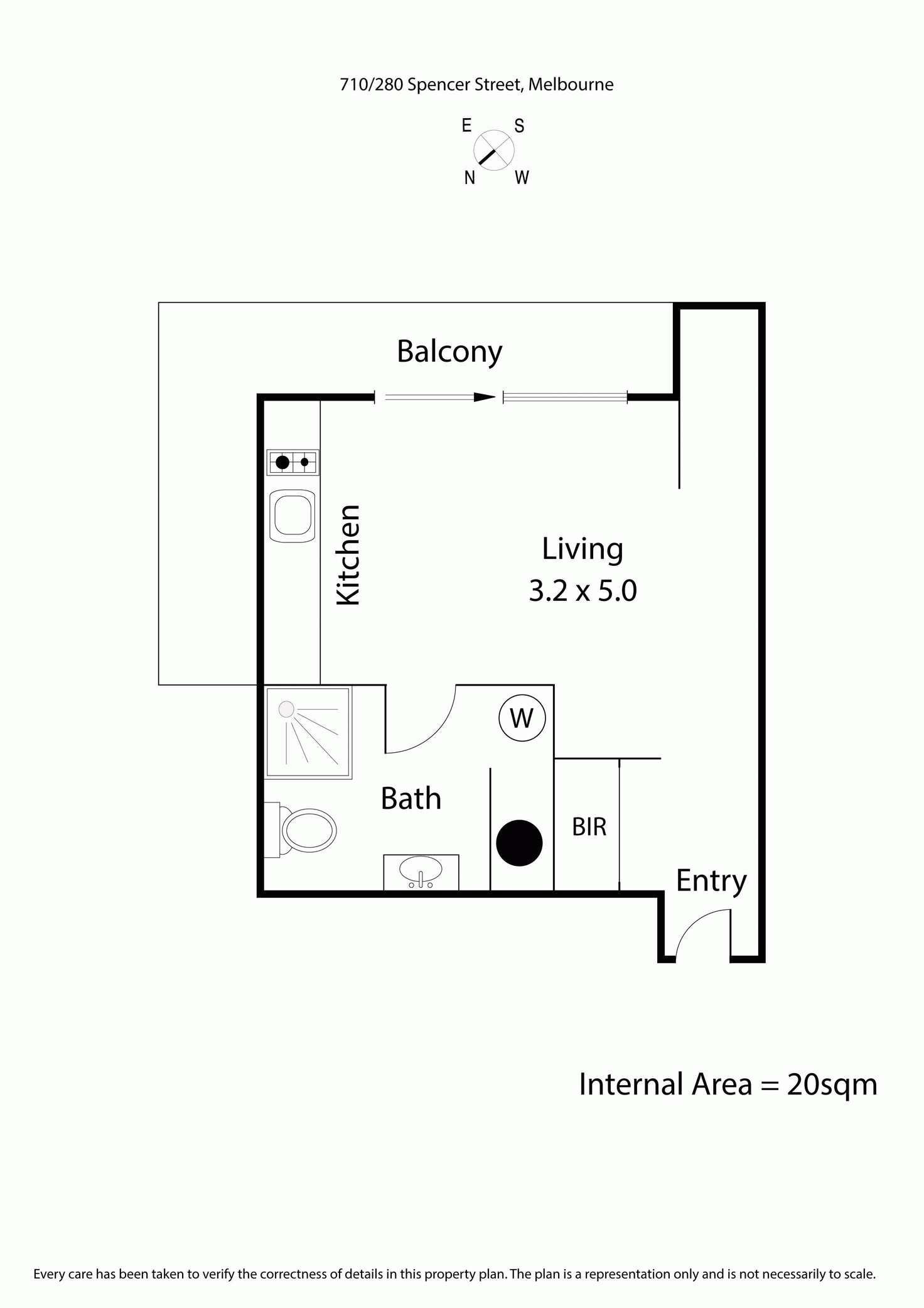 Floorplan of Homely apartment listing, 710/280 SPENCER STREET, Melbourne VIC 3000