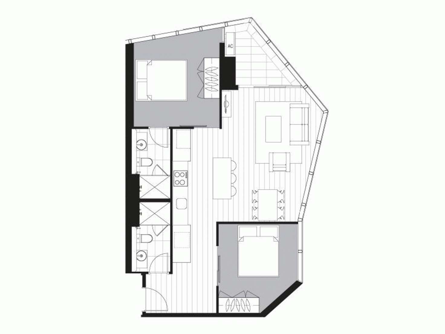 Floorplan of Homely apartment listing, 5111/33 ROSE LANE, Melbourne VIC 3000