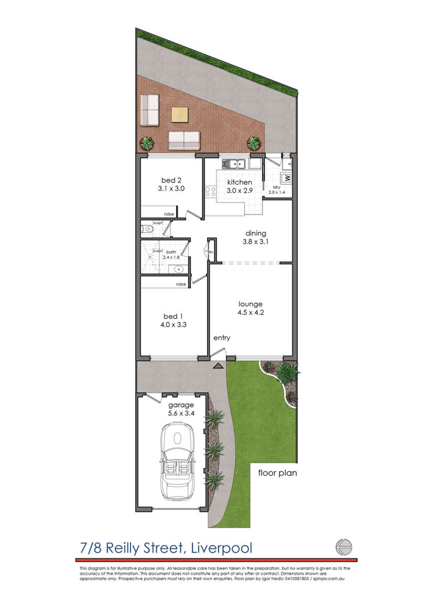 Floorplan of Homely house listing, 7 / 8 Reilly Street, Liverpool NSW 2170