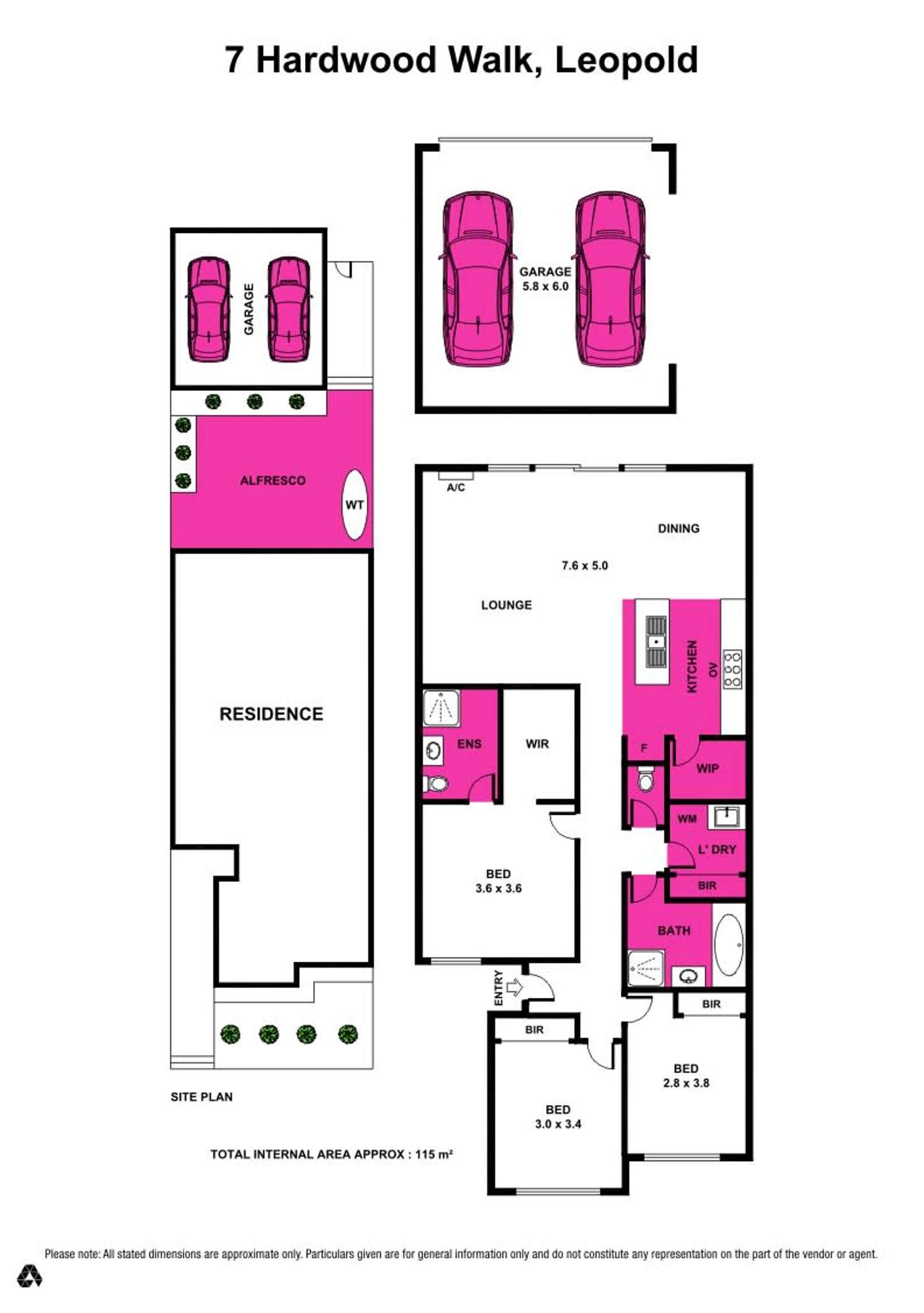 Floorplan of Homely townhouse listing, 7 Hardwood Walk, Leopold VIC 3224