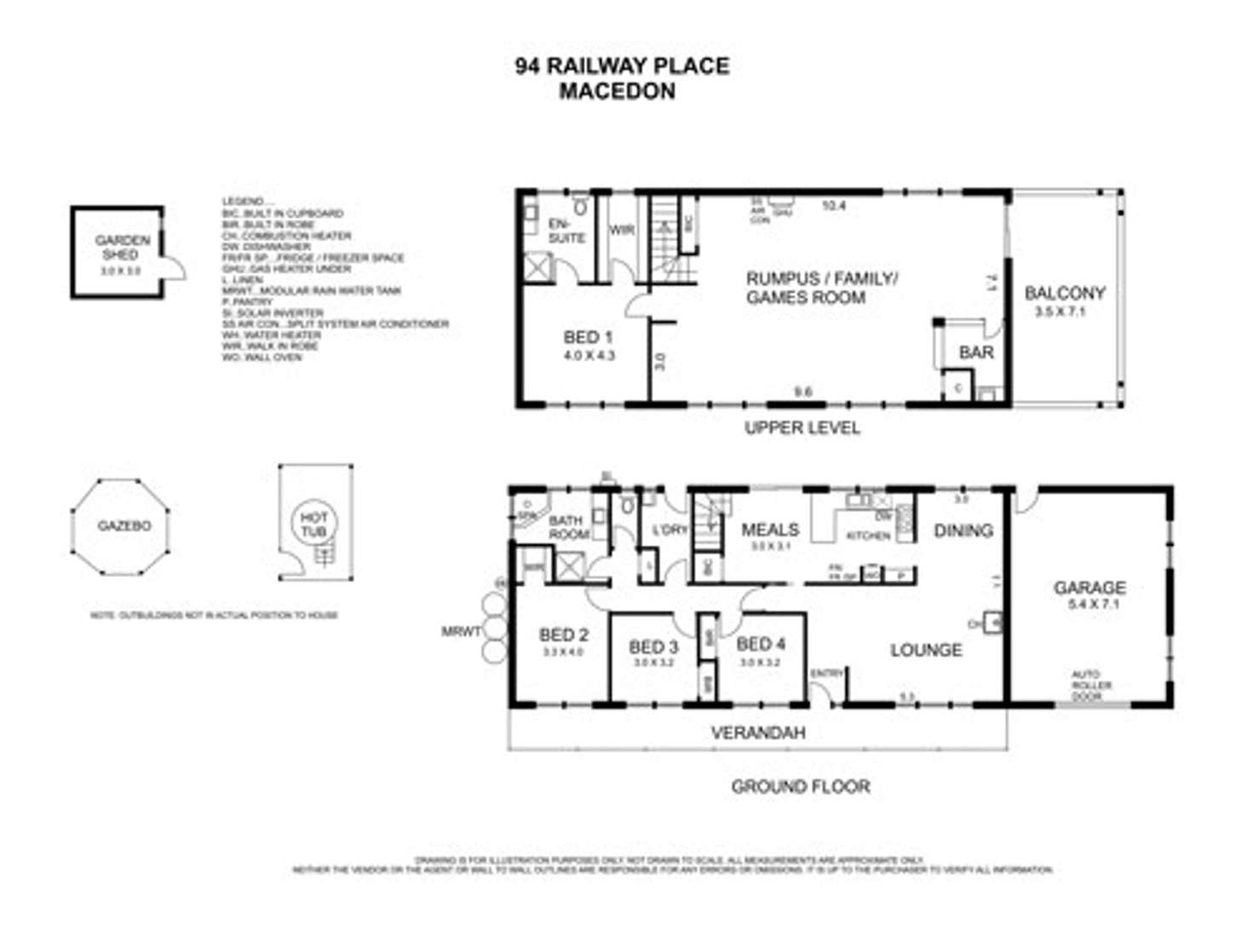 Floorplan of Homely house listing, 94 Railway Place, Macedon VIC 3440