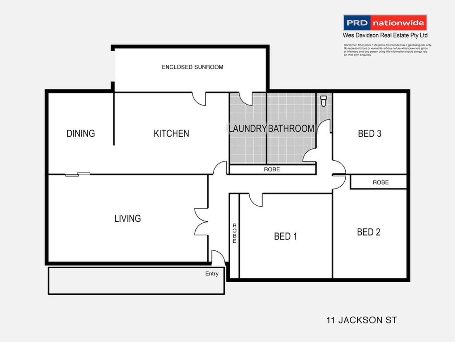 Floorplan of Homely house listing, 11 Jackson Street, Horsham VIC 3400