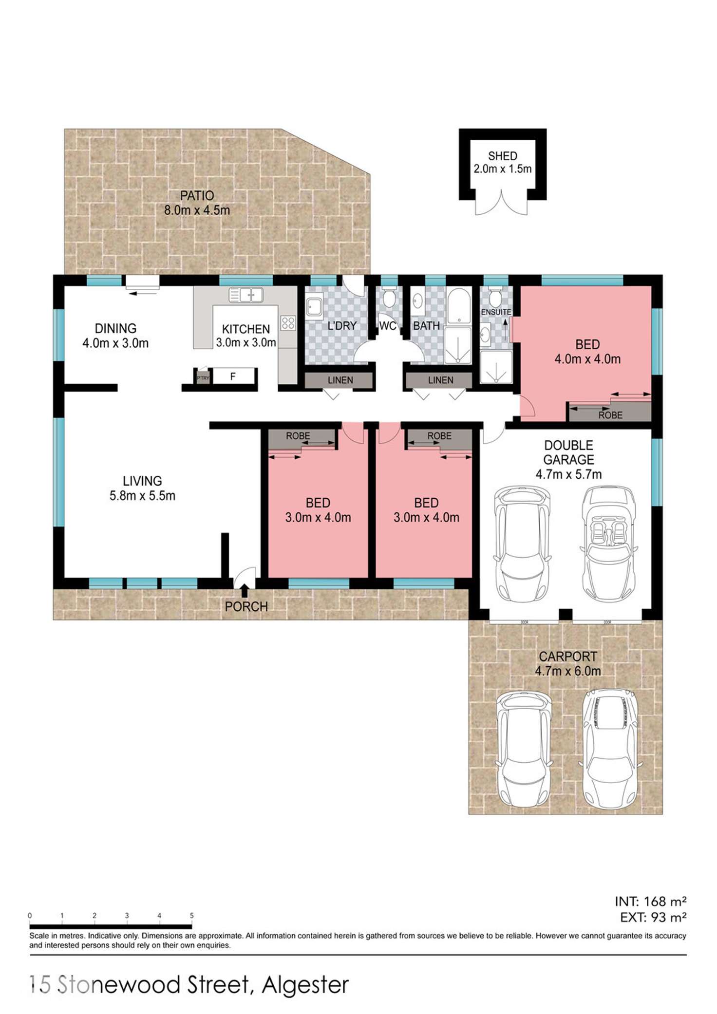 Floorplan of Homely house listing, 15 Stonewood Street, Algester QLD 4115