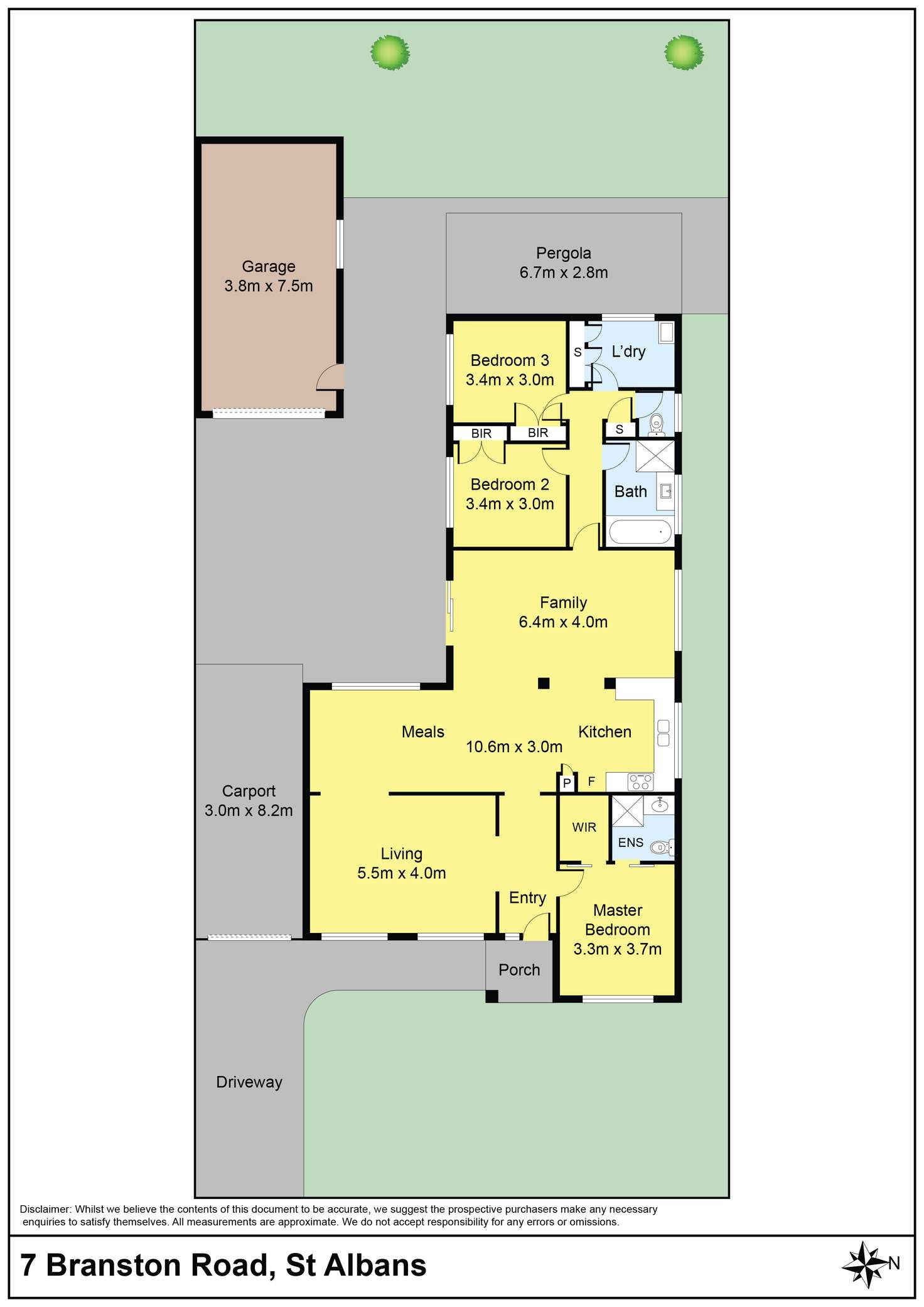 Floorplan of Homely house listing, 7 Branston Road, St Albans VIC 3021