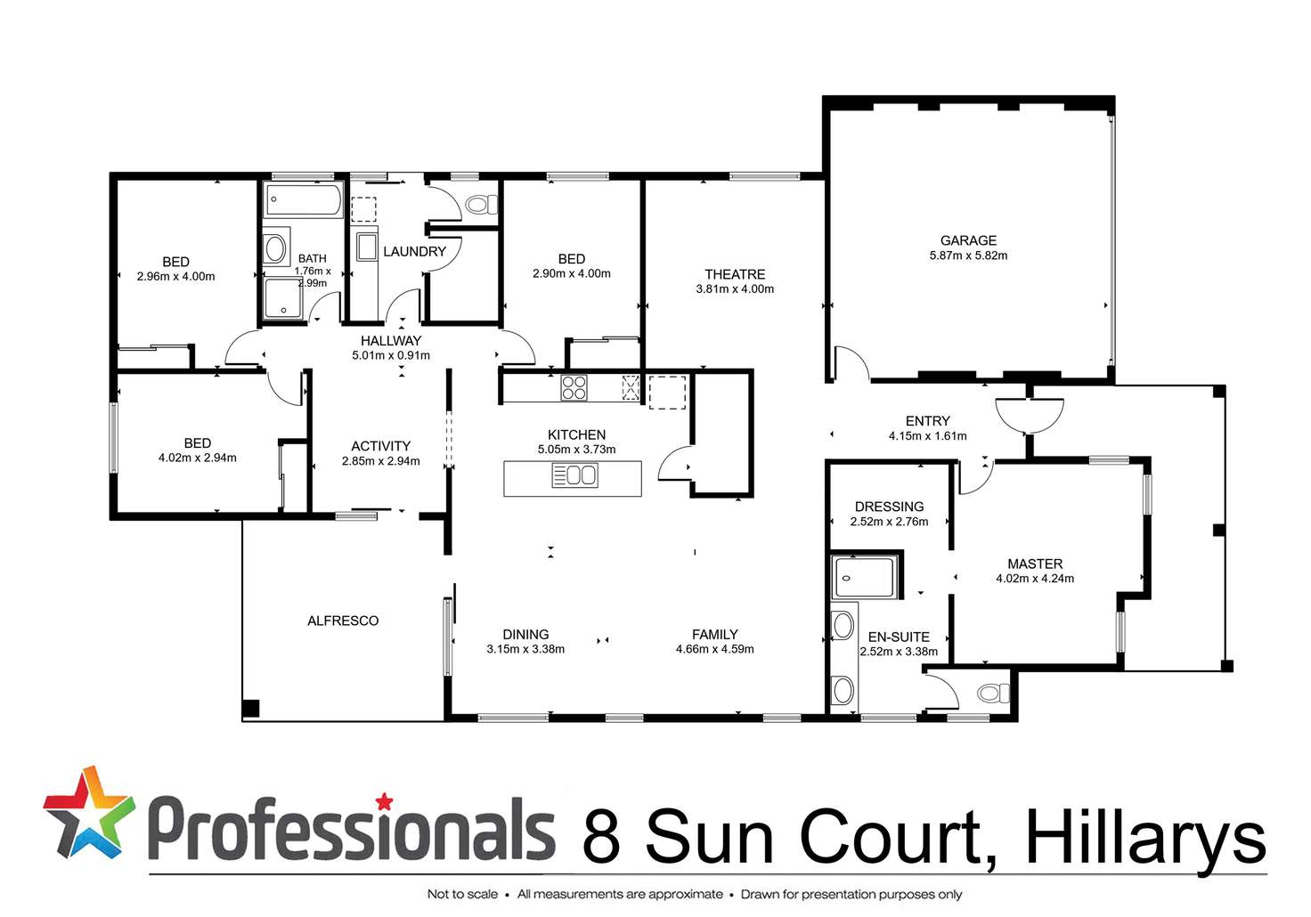 Floorplan of Homely house listing, 8 Sun Court, Hillarys WA 6025