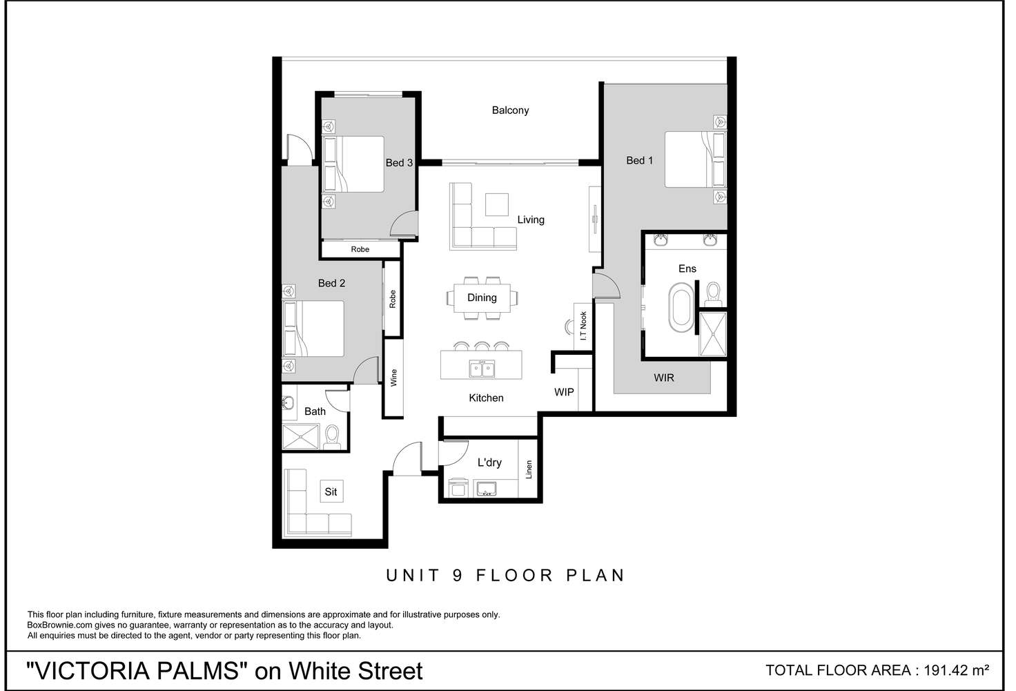 Floorplan of Homely apartment listing, 9/6 White Street, Victoria Point QLD 4165