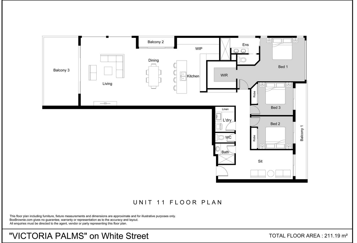 Floorplan of Homely apartment listing, 11/6 White Street, Victoria Point QLD 4165