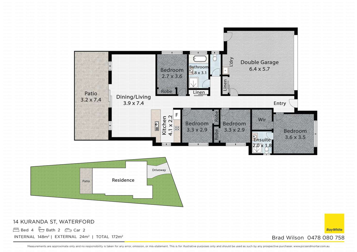 Floorplan of Homely house listing, 14 Kuranda Street, Waterford QLD 4133