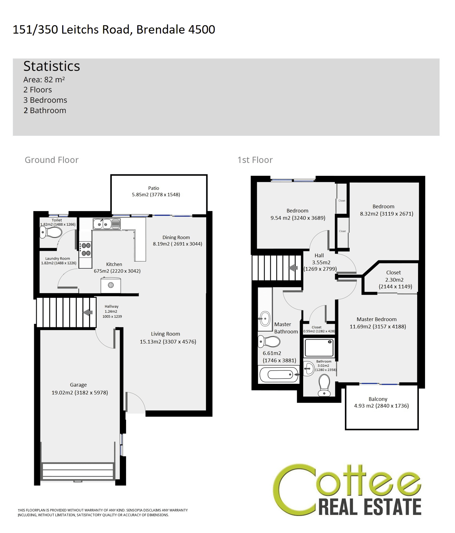 Floorplan of Homely townhouse listing, 151/350 Leitchs Road, Brendale QLD 4500