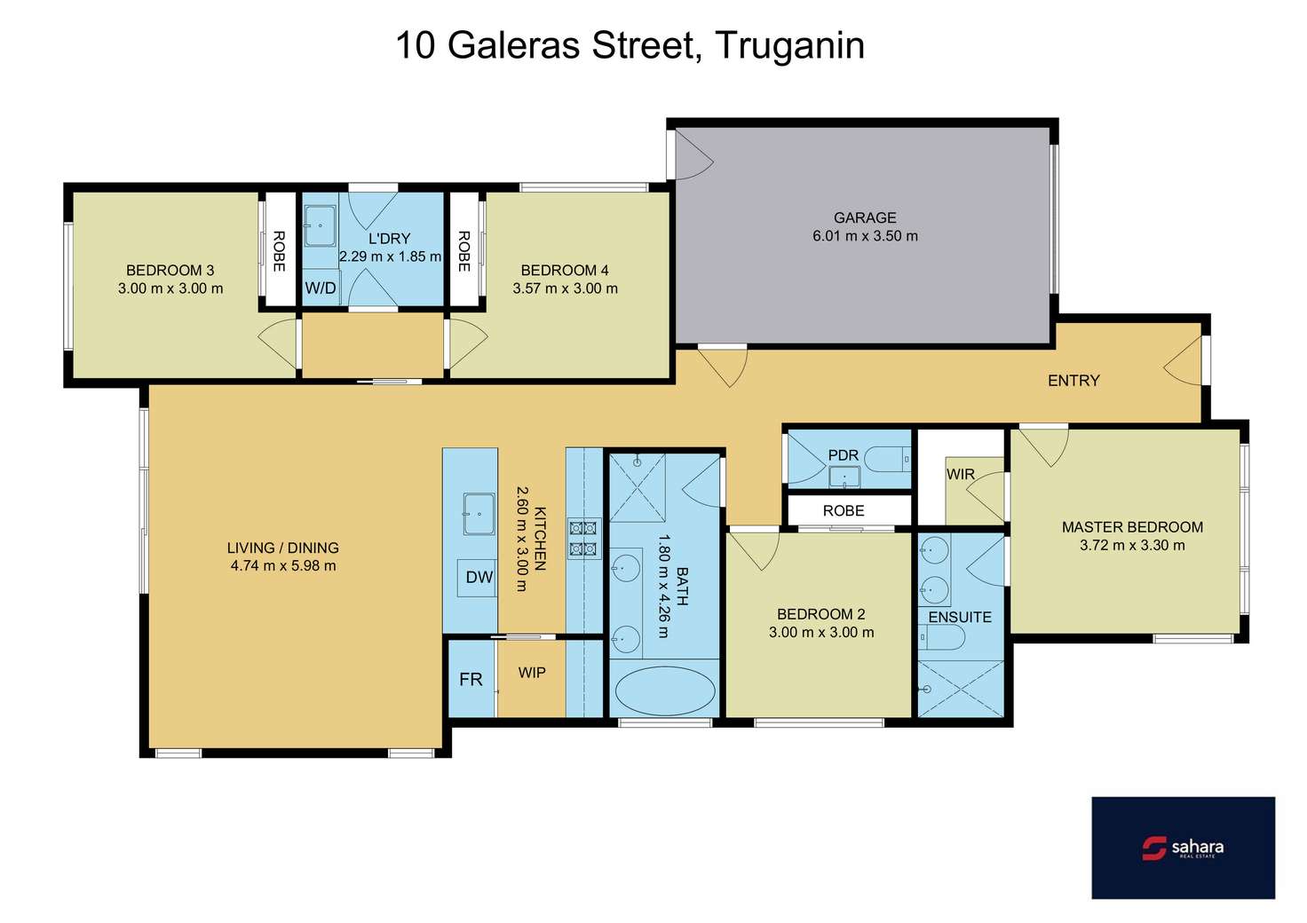Floorplan of Homely house listing, 10 Galeras Street, Truganina VIC 3029