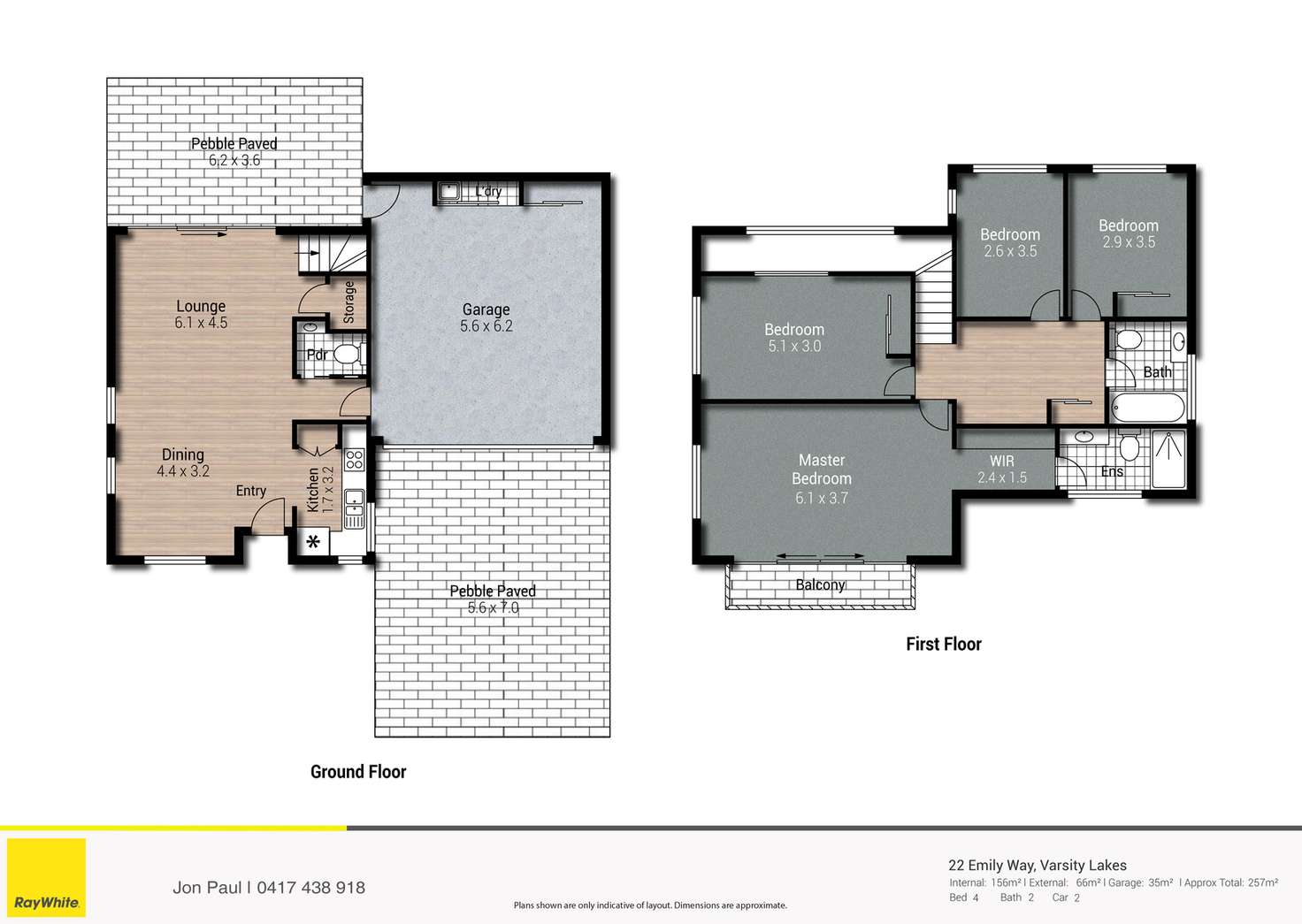Floorplan of Homely house listing, 22 Emily Way, Varsity Lakes QLD 4227