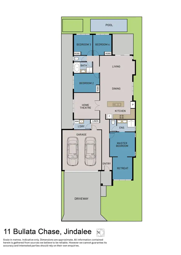 Floorplan of Homely house listing, 11 Bullata Chase, Jindalee WA 6036