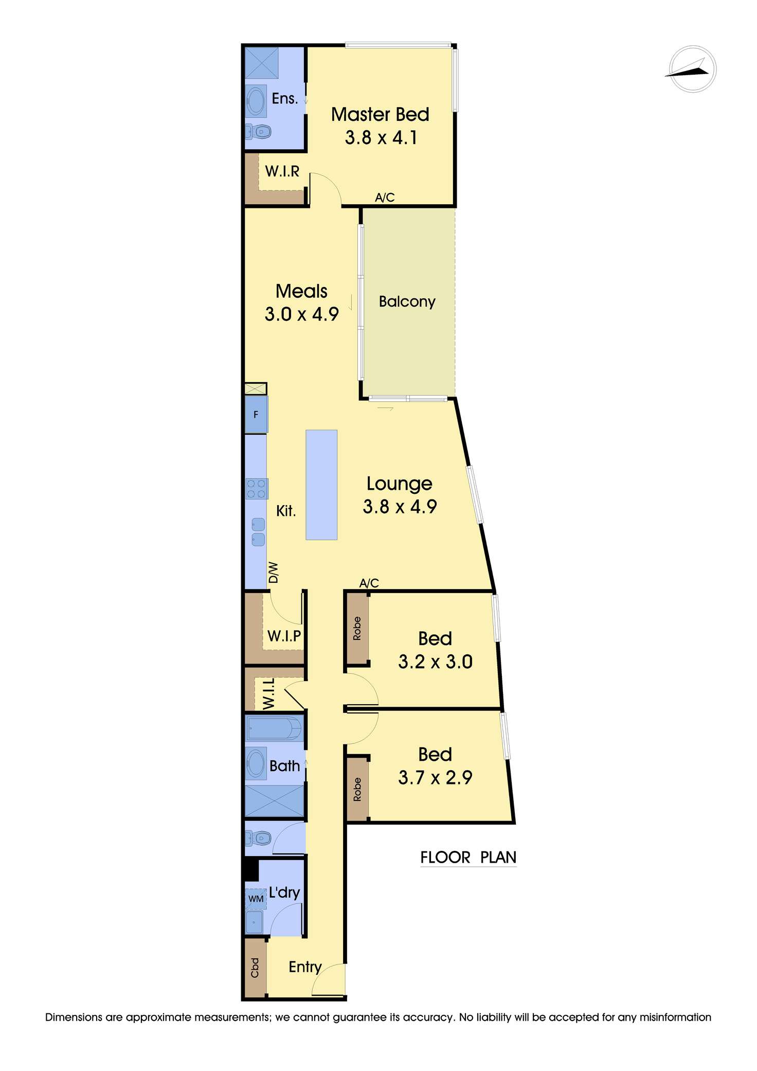 Floorplan of Homely unit listing, 2/2A Leith Road, Macleod VIC 3085