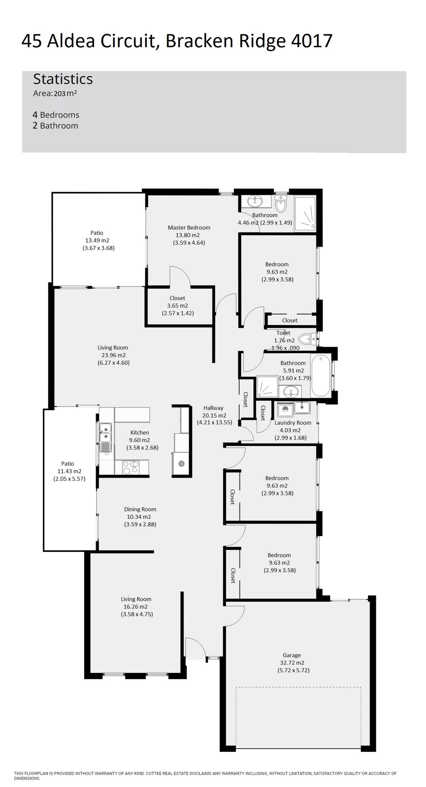 Floorplan of Homely house listing, 45 Aldea Circuit, Bracken Ridge QLD 4017