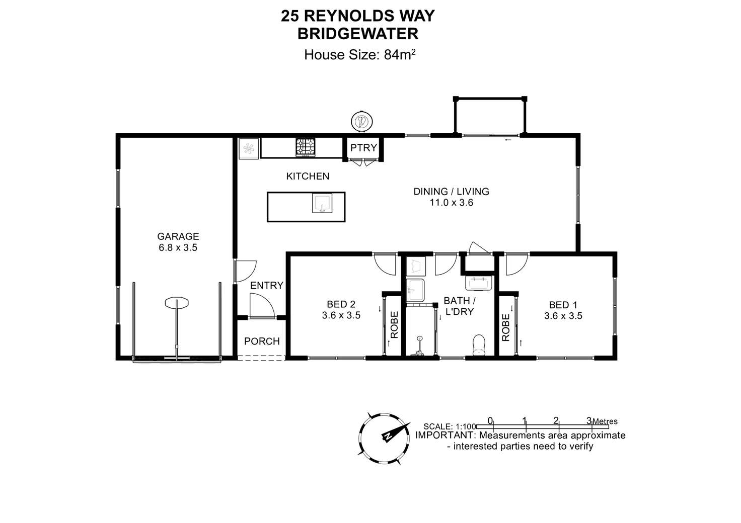 Floorplan of Homely house listing, 25 Reynolds Way, Bridgewater TAS 7030