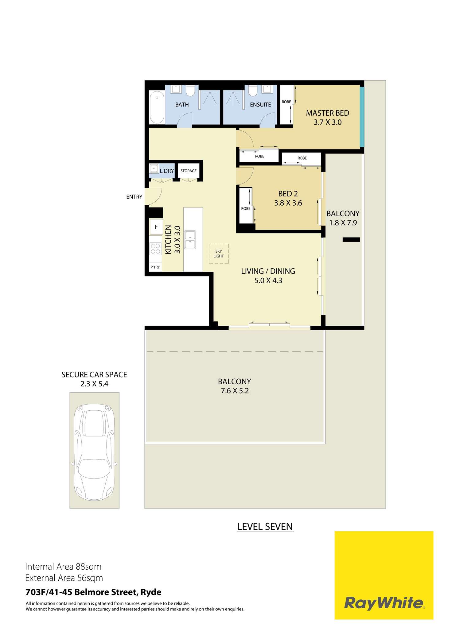 Floorplan of Homely apartment listing, 703F/41 Belmore Street, Ryde NSW 2112