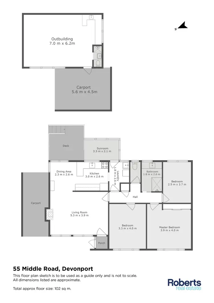 Floorplan of Homely house listing, 55 Middle Road, Devonport TAS 7310