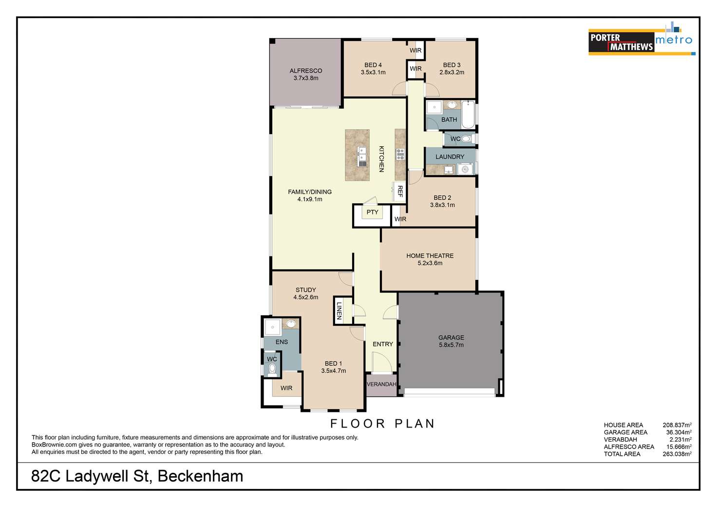 Floorplan of Homely house listing, 82C Ladywell Street, Beckenham WA 6107