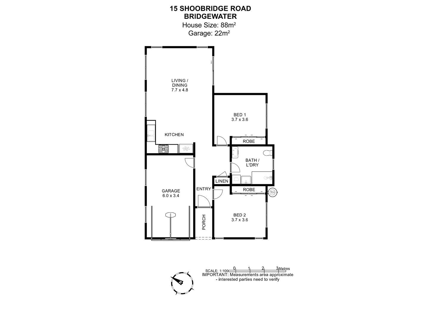 Floorplan of Homely house listing, 15 Shoobridge Road, Bridgewater TAS 7030