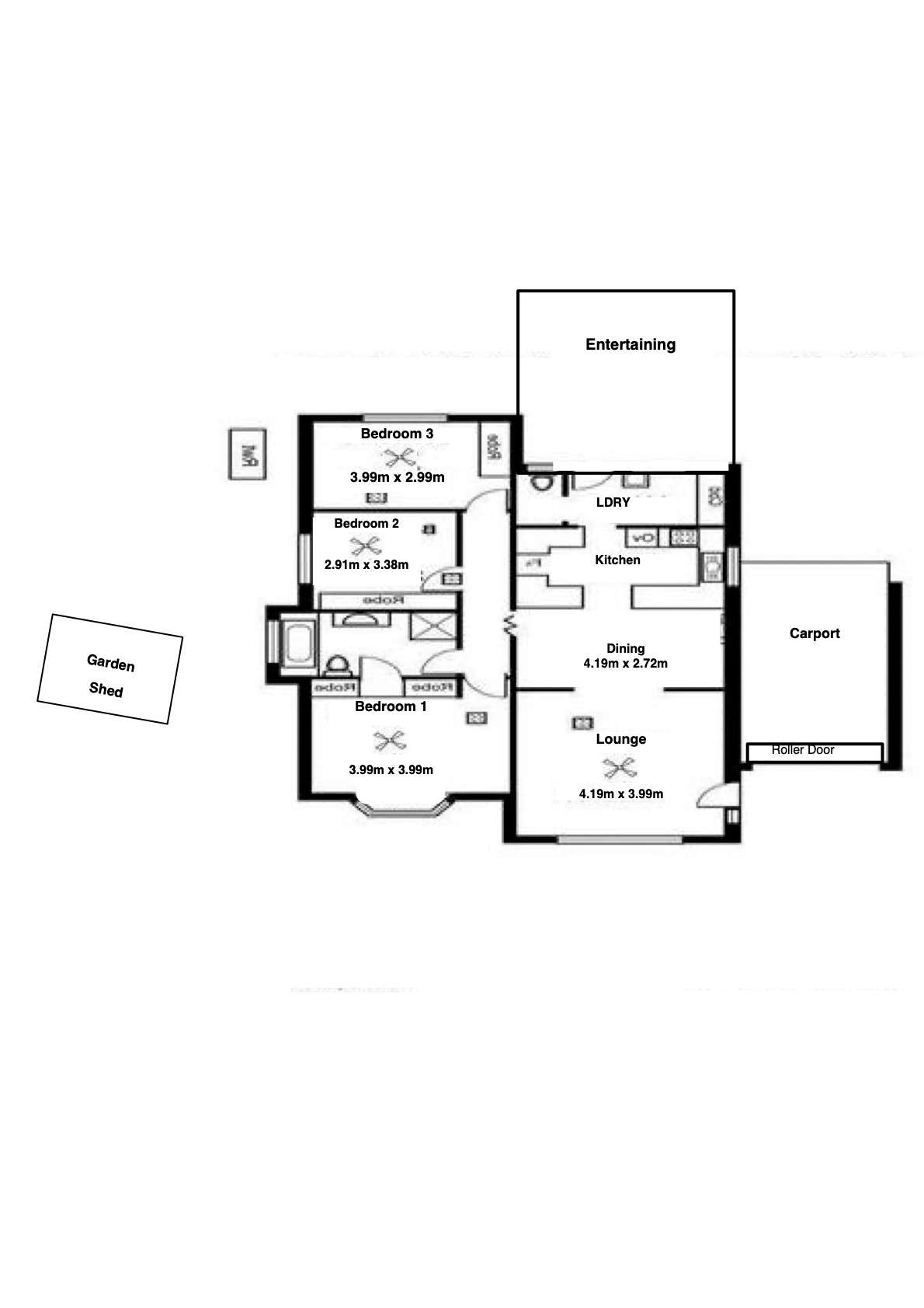 Floorplan of Homely unit listing, 2/66 Murray Road, Port Noarlunga SA 5167