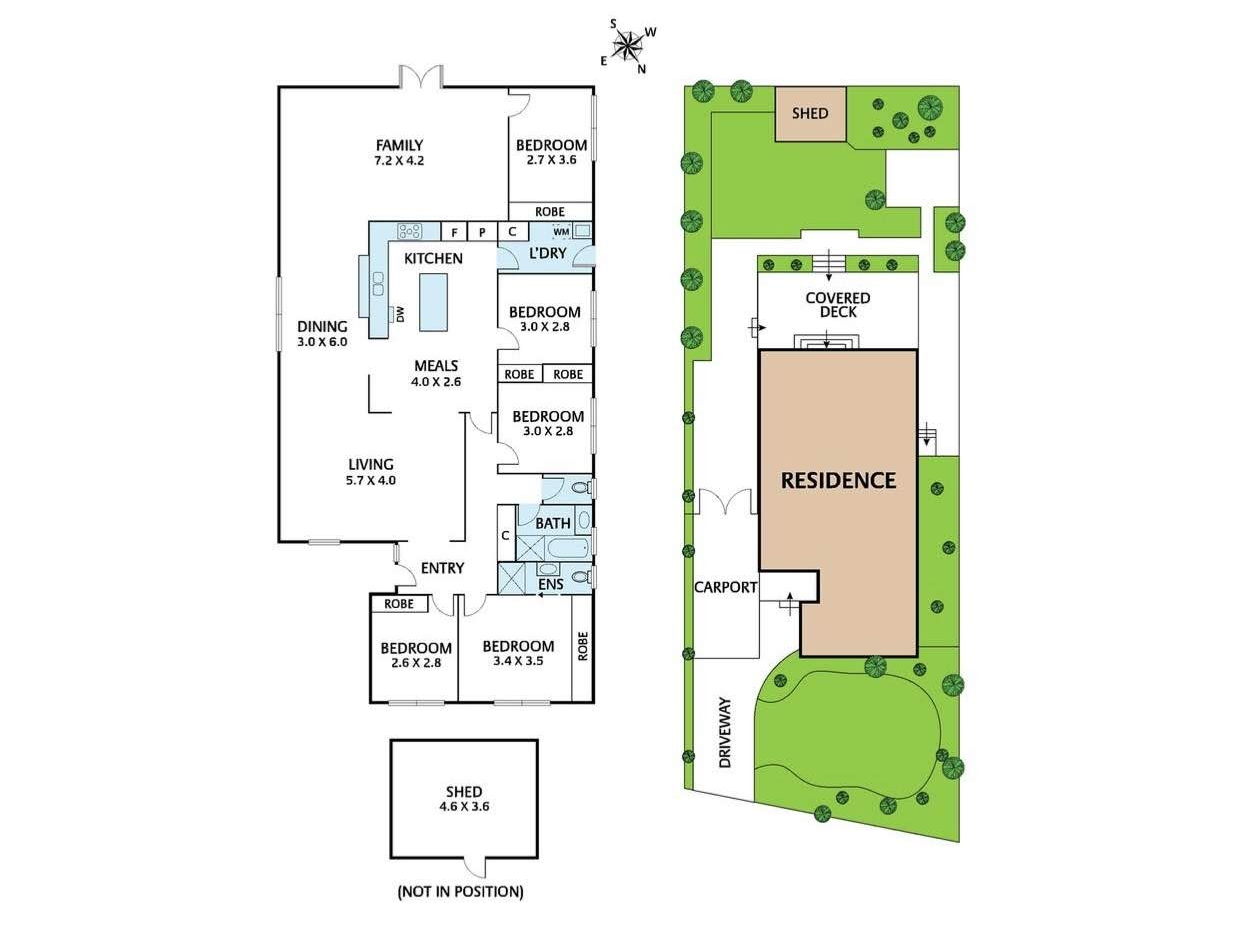 Floorplan of Homely house listing, 34 Windermere Drive, Ferntree Gully VIC 3156