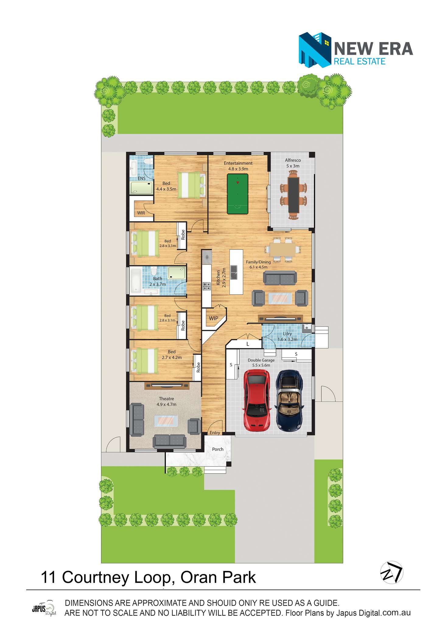 Floorplan of Homely house listing, 11 Courtney Loop, Oran Park NSW 2570