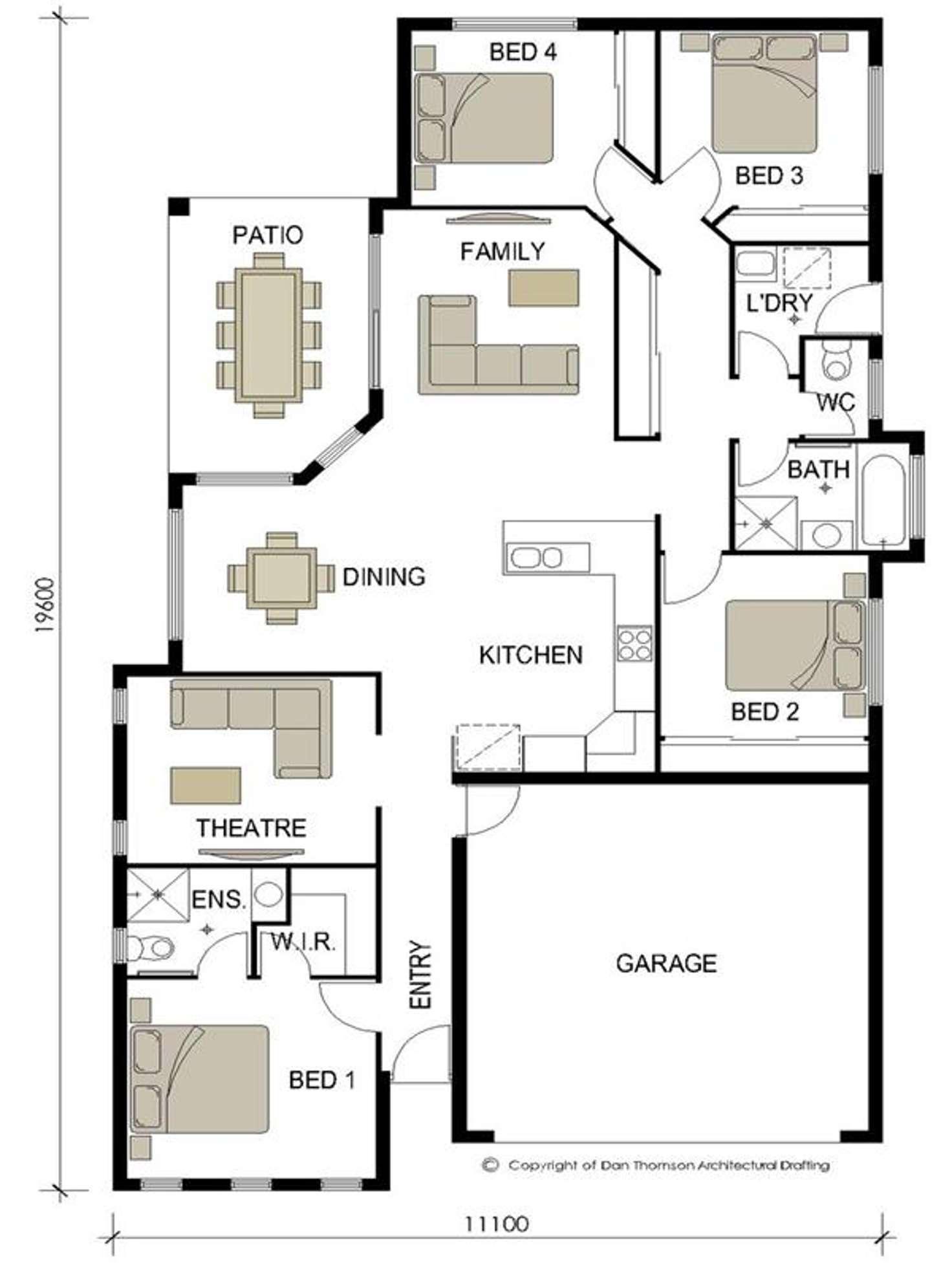 Floorplan of Homely house listing, 7 Chislett Court, Mount Low QLD 4818