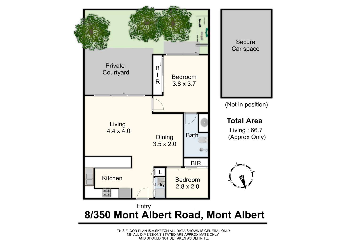 Floorplan of Homely apartment listing, 8/350 Mont Albert Road, Mont Albert VIC 3127
