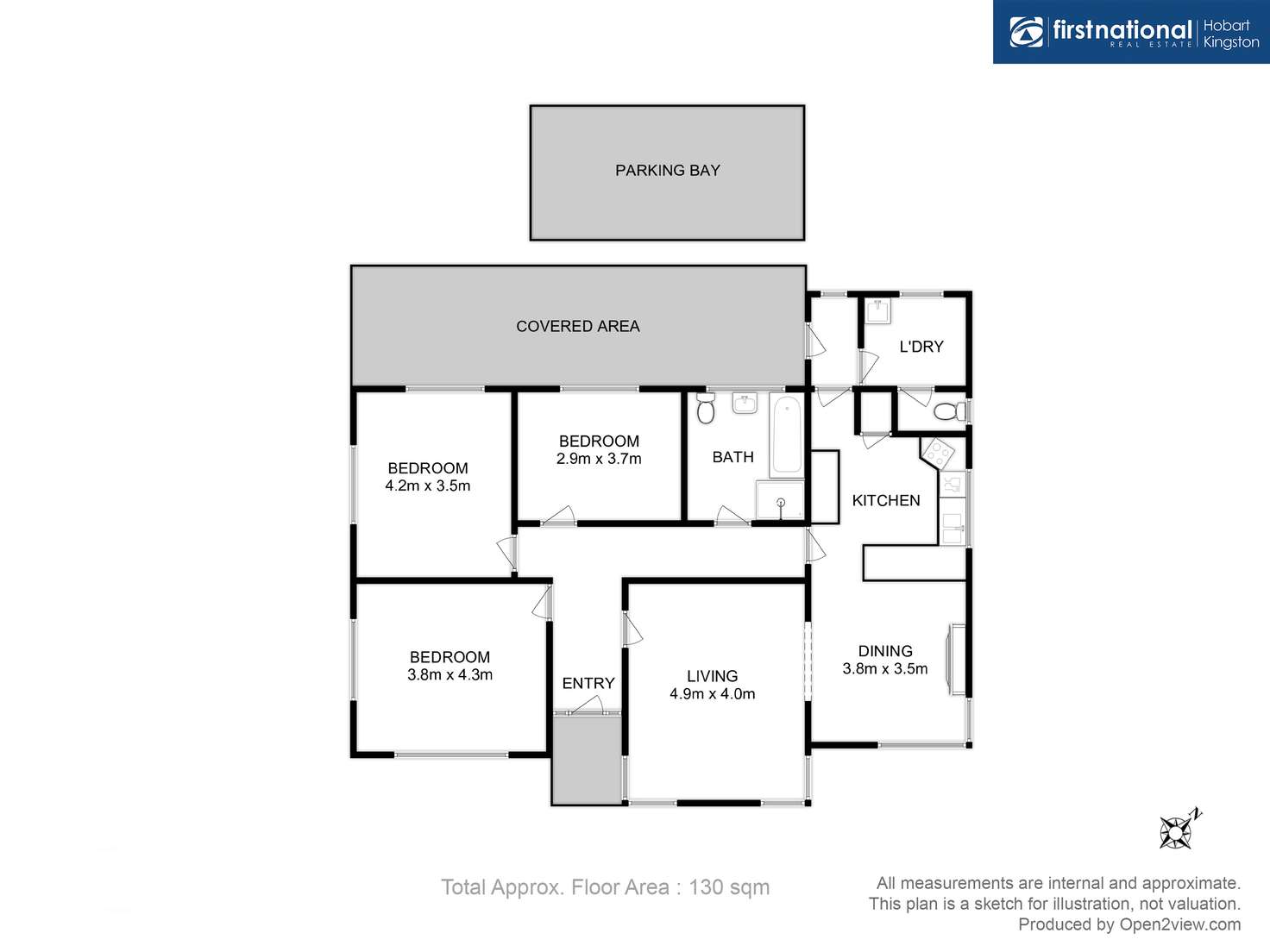 Floorplan of Homely house listing, 1/105 Main Street, Huonville TAS 7109