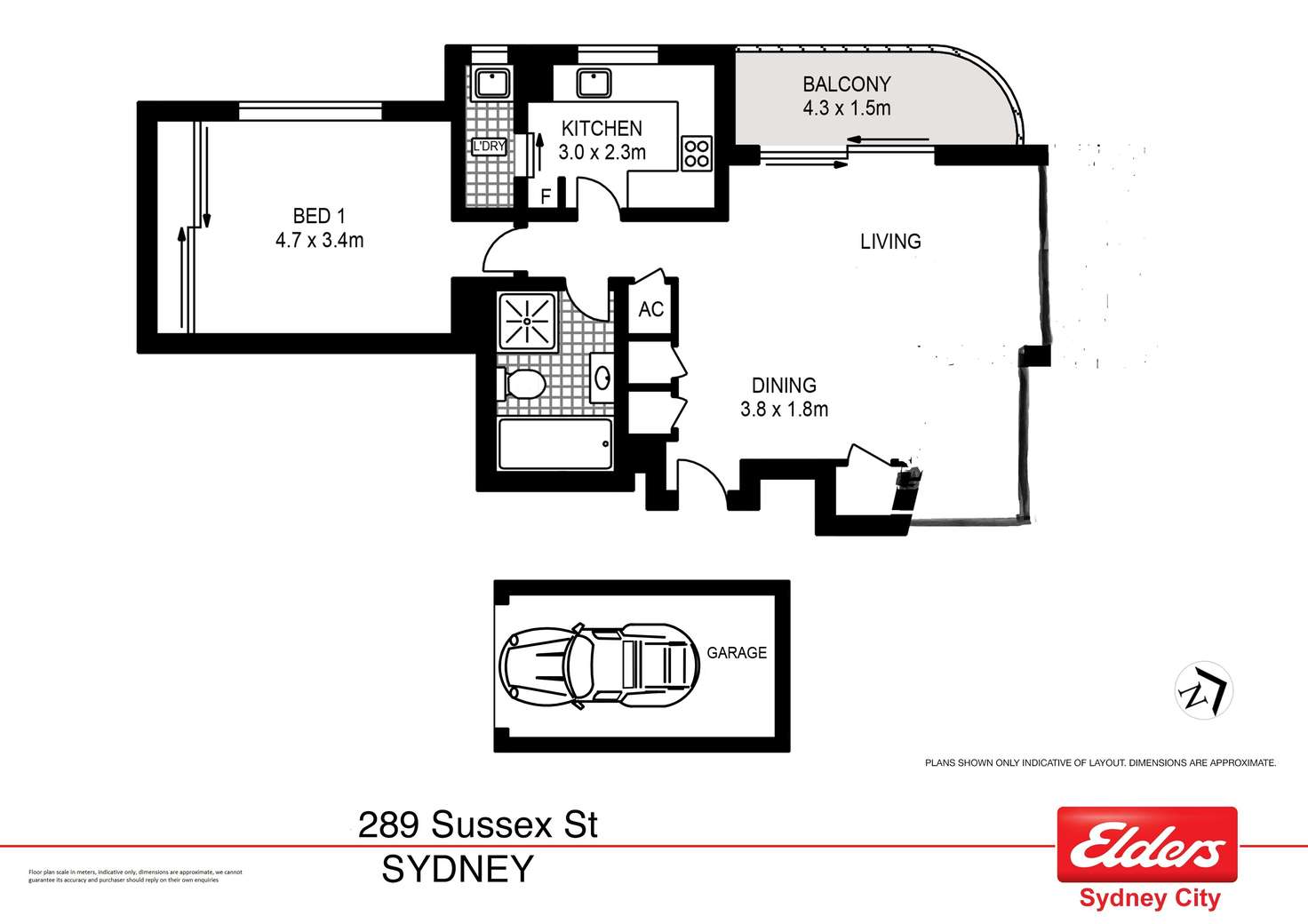 Floorplan of Homely apartment listing, 40/289-295 Sussex Street, Sydney NSW 2000