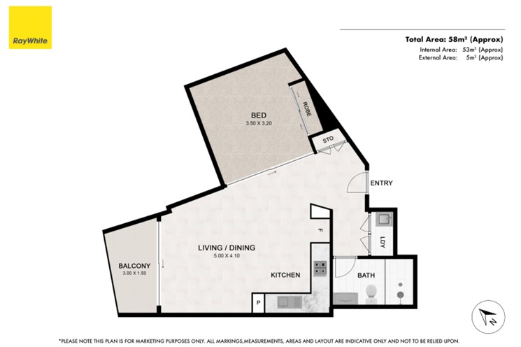 Floorplan of Homely apartment listing, 2207/111 Mary Street, Brisbane City QLD 4000