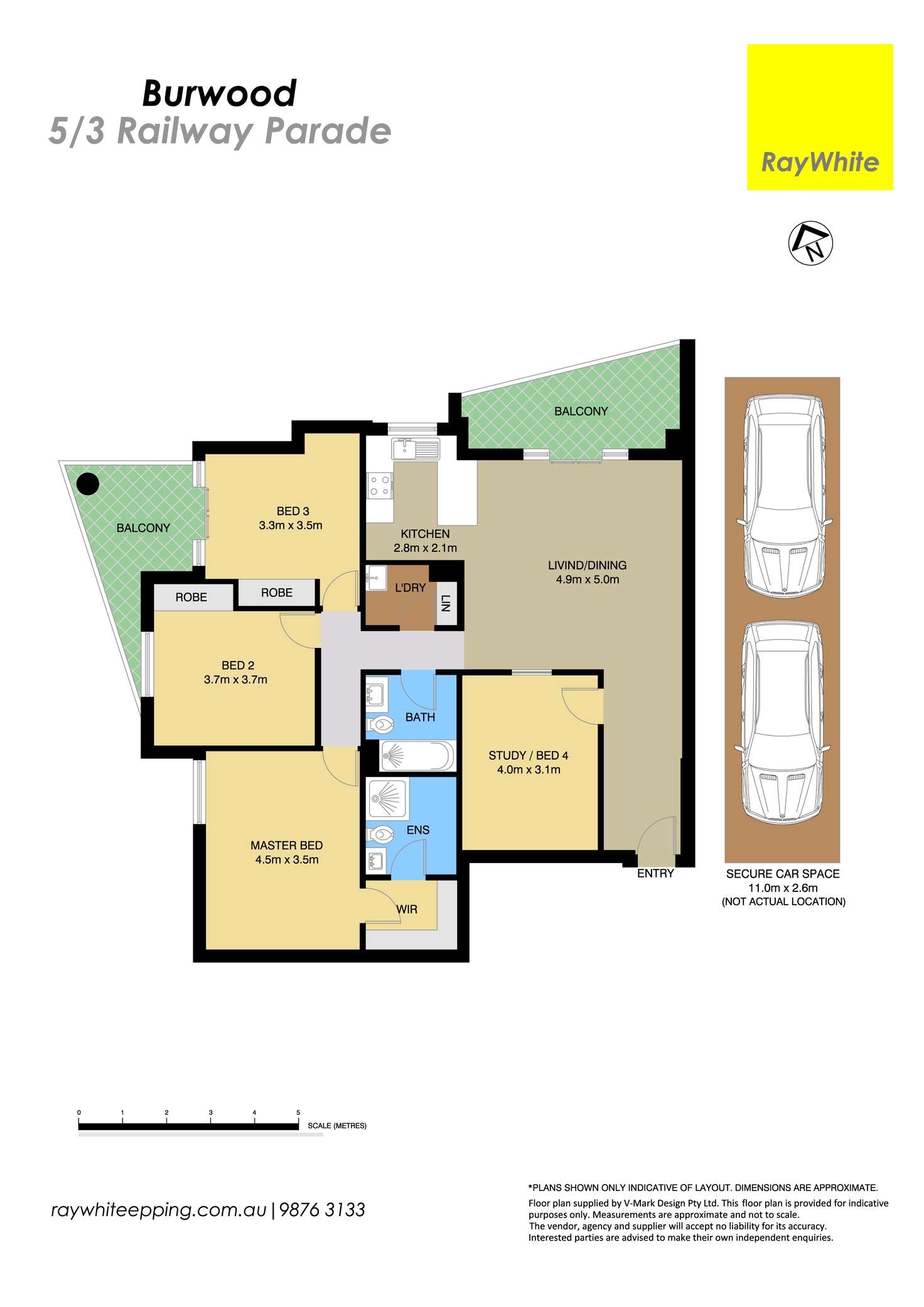 Floorplan of Homely apartment listing, 5/3 Railway Parade, Burwood NSW 2134