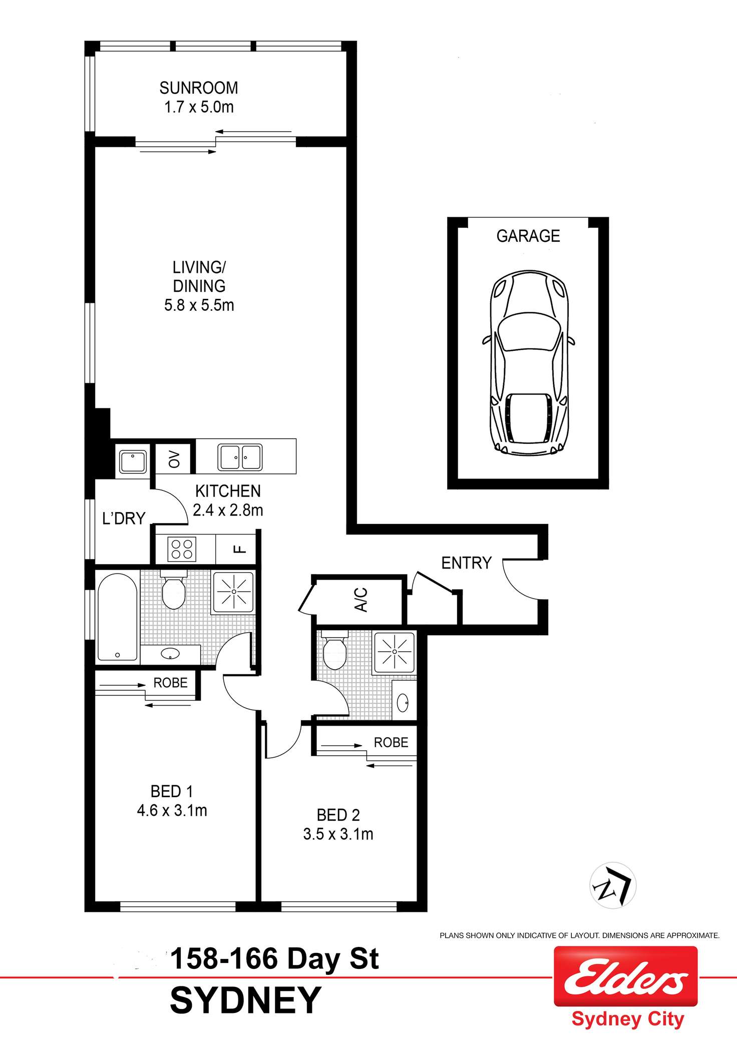 Floorplan of Homely apartment listing, 237/158-166 Day Street (289-295 Sussex Street), Sydney NSW 2000