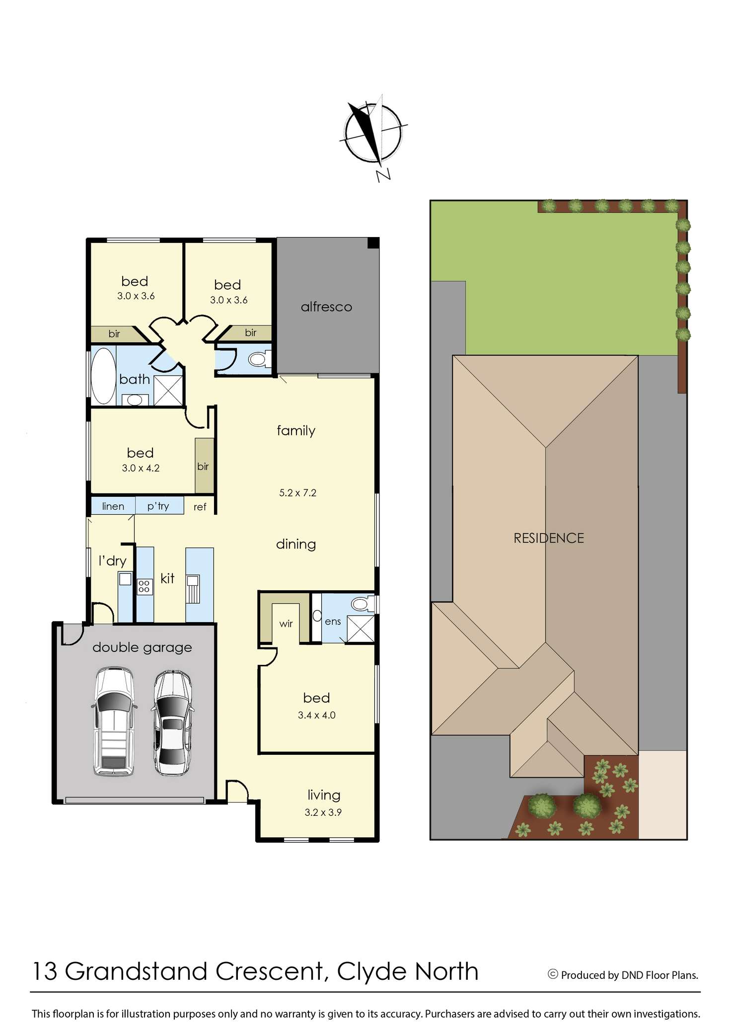 Floorplan of Homely house listing, 13 Grandstand Crescent, Clyde North VIC 3978