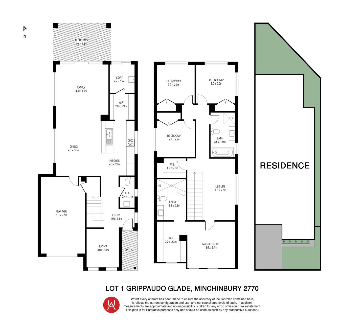 Floorplan of Homely house listing, Lot 1 Grippaudo Glade, Minchinbury NSW 2770