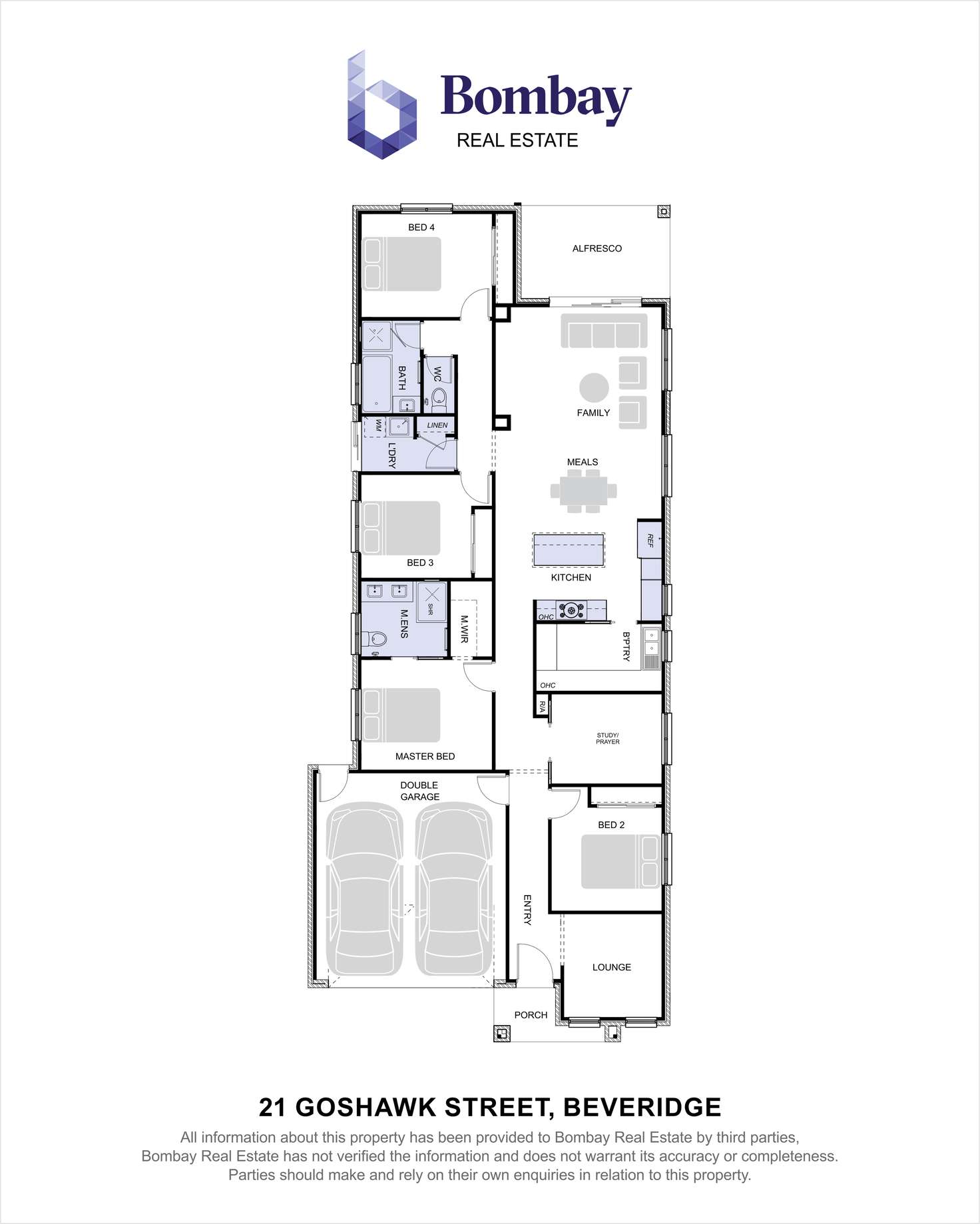 Floorplan of Homely house listing, 21 Goshawk Street, Beveridge VIC 3753