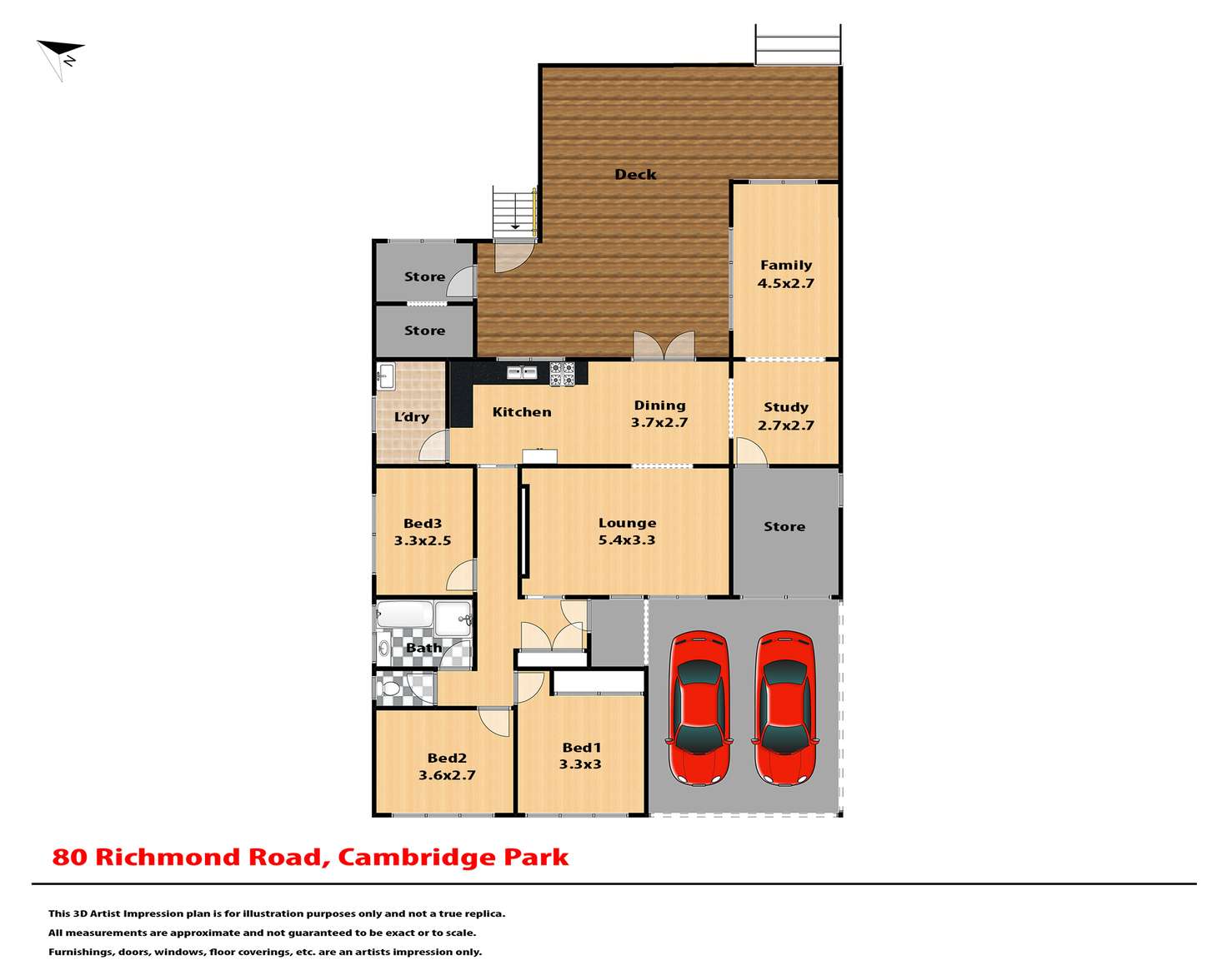 Floorplan of Homely house listing, 80 Richmond Road, Cambridge Park NSW 2747